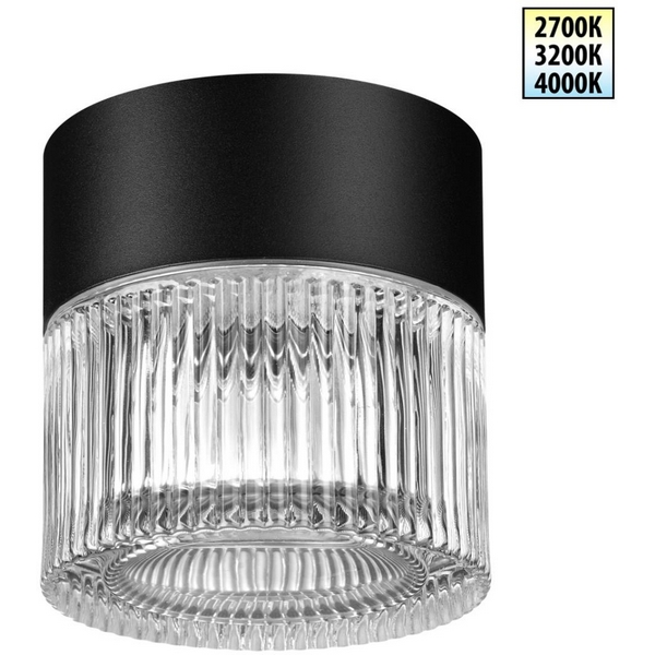 

Потоочный уличный светильник с переключ. цветовой температуры Novotech Estima 359716 черный IP65 LED 12W 100-240V 2700К\3200К\4000К, Estima 359716