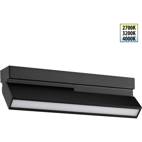 Изображение товара Накладной светильник светодиодный Novotech Eos 359766 черный с перекл. цв. температуры IP20 LED 12W 180-265V 2700К/3200К/4000К