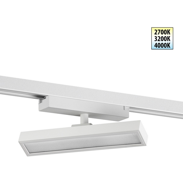 

Трековый светильник однофазный светодиодный трехжильный с переключ. цв. температуры Novotech Stratus 359780 белый IP20 LED 12W 180-265V 2700К/3200К/4000К, Stratus 359780