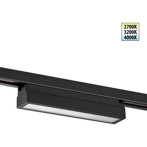 

Трековый светильник светодиодный однофазный трехжильный с переключ. цв. температуры Novotech Iter 359787 черный LED 12W 180-265V 2700К/3200К/4000К, Iter 359787