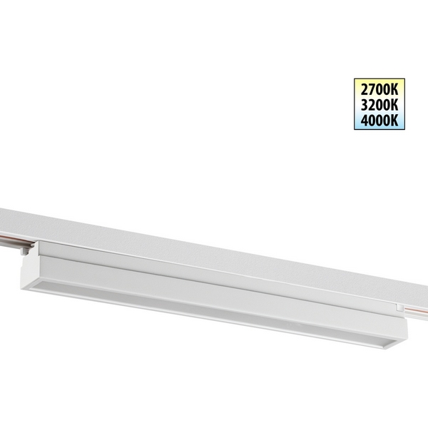 

Трековый светильник светодиодный однофазный трехжильный с переключ. цв. температуры Novotech Iter 359790 белый LED 24W 180-265V 2700К/3200К/4000К, Iter 359790