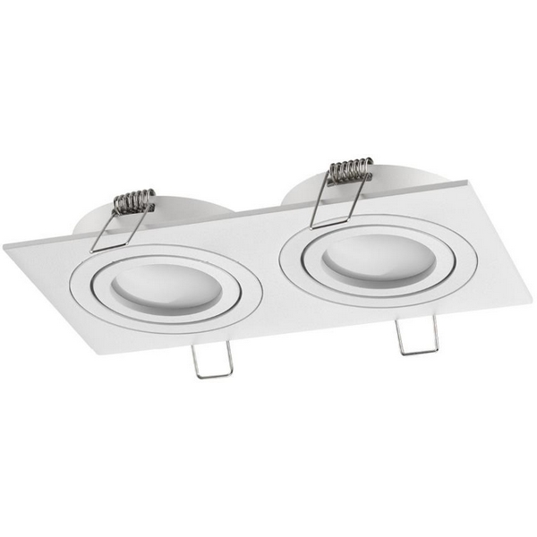 

Светильник встраиваемый поворотный Novotech Morus 371021 белый IP20 GU10 2*50W 220-240V, Morus 371021