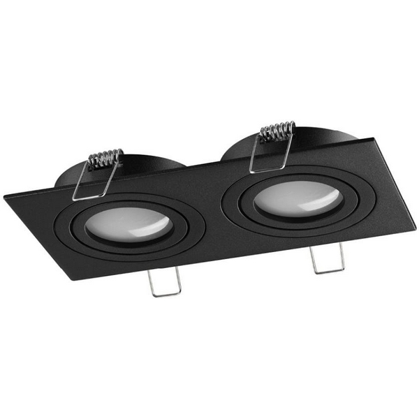 

Светильник встраиваемый поворотный Novotech Morus 371022 черный IP20 GU10 2*50W 220-240V, Morus 371022