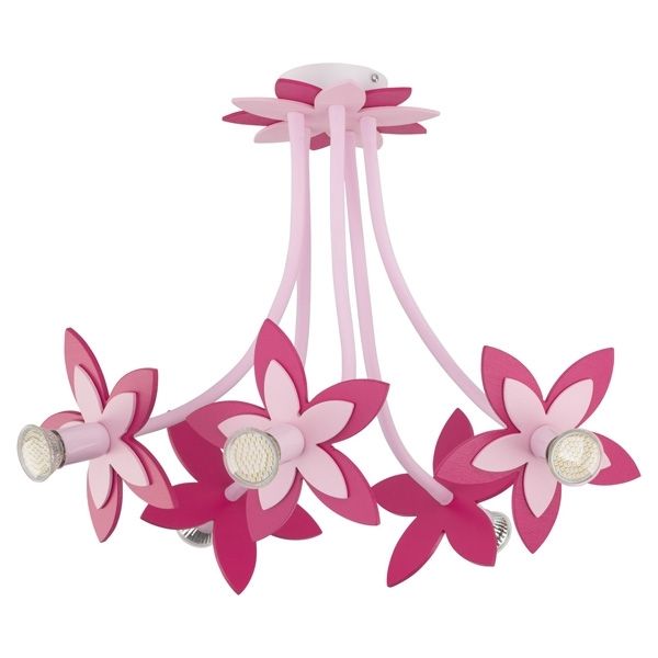 

Детская потолочная люстра Flowers 6896 (Nowodvorski), Розовый, Flowers 6896