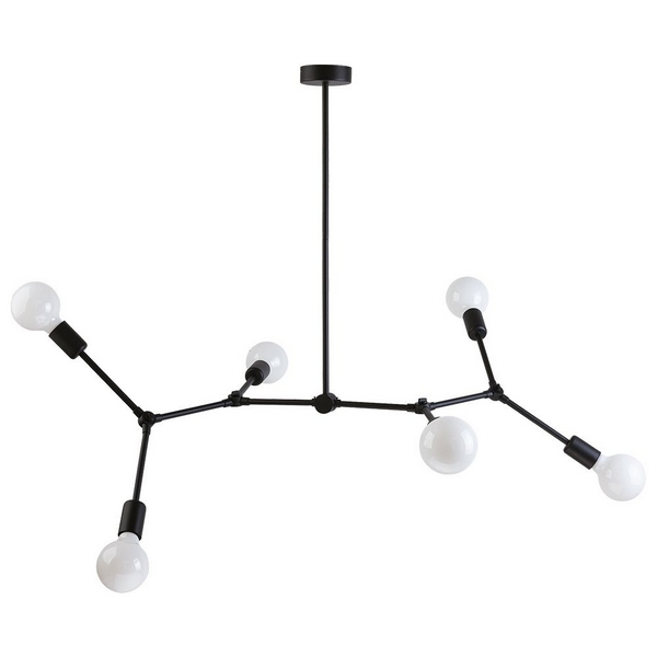 

Потолочная люстра молекулы Nowodvorski Twig 9138, Черный, Twig 9138