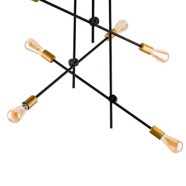 

Потолочная люстра Nowodvorski Axis 9297, Черный, Axis 9297