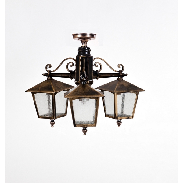 

Потолочный светильник уличный IP44 Oasis Light PRAGA 15970A/3 Gb, Золото;патина, Praga 15970A/3 Gb