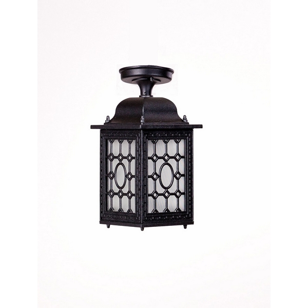 

Потолочный светильник уличный IP44 Oasis Light LONDON S 64805SA Bl в виде фонаря, Черный, London S 64805SA Bl