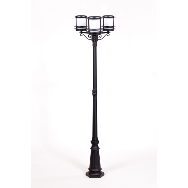 

Наземный фонарь IP44 Bl Oasis Light Tokio 68309B opal, Черный, Tokio 68309B Bl opal