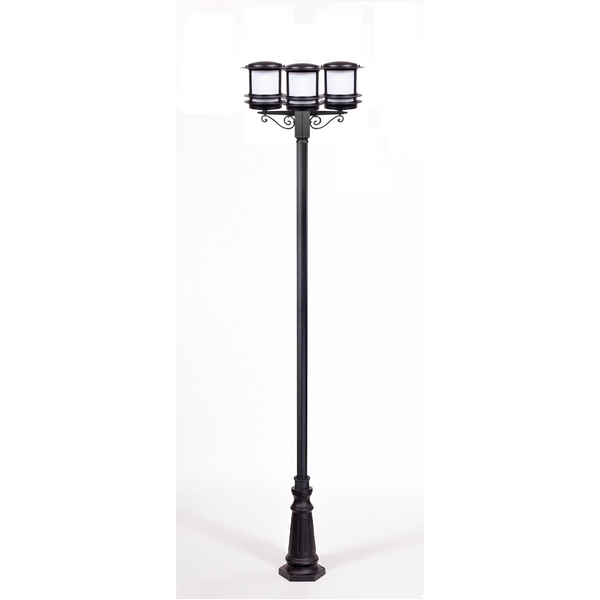 

Наземный фонарь IP44 Oasis Light TOKIO 68310B B2 Bl opal, Черный, Tokio 68310B B2 Bl opal