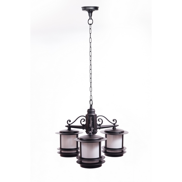 

Уличный светильник подвесной IP44 Bl Oasis Light Tokio 68370/3 opal, Черный, Tokio 68370/3 Bl opal