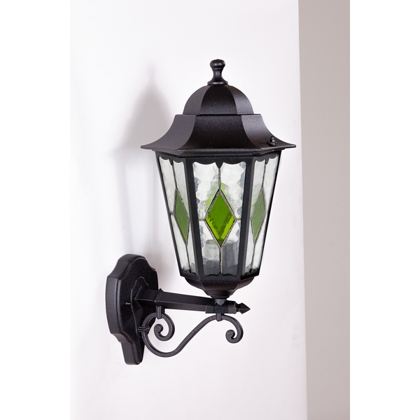 

Настенный фонарь уличный Oasis Light PETERSBURG lead GLASS 79801lg Bl, Черный, PETERSBURG lead GLASS 79801lg Bl