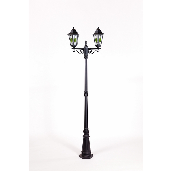 

Наземный фонарь Oasis Light PETERSBURG lead GLASS 79809lgA Bl, Черный, PETERSBURG lead GLASS 79809lgA Bl