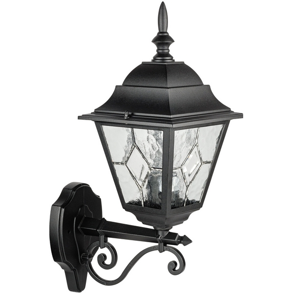 

Настенный фонарь уличный Oasis Light QUADRO lead GLASS 79901MlgW/02 Bl, Черный, QUADRO lead GLASS 79901MlgW/02 Bl