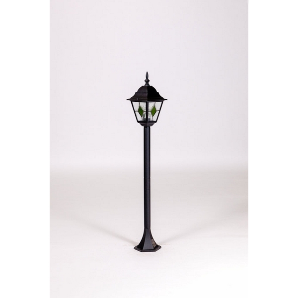 

Наземный фонарь IP44 Oasis Light QUADRO M lead GLASS 79906MlgG Bl, Черный, QUADRO M lead GLASS 79906MlgG Bl