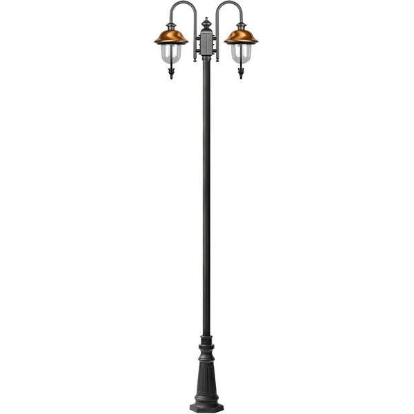 

Наземный фонарь IP44 Oasis Light MADRID-COOPER 84310cA/10 B2 Bl, Черный, MADRID-COOPER 84310cA/10 B2 Bl