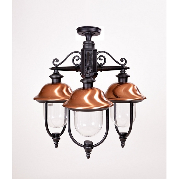 

Потолочный светильник уличный IP44 Oasis Light MADRID-COOPER 84370cA/3 Bl в фиде фонаря, Черный, MADRID-COOPER 84370cA/3 Bl