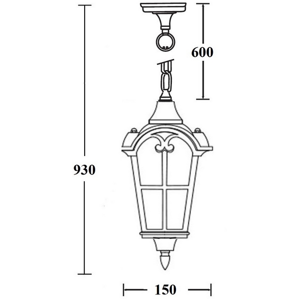 

Уличный светильник подвесной Oasis Light PORTO 86105 Gb, Золото;патина, Porto 86105 Gb