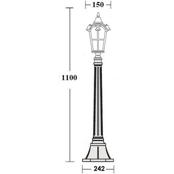 

Наземный фонарь Oasis Light PORTO 86107 Gb, Золото;патина, Porto 86107 Gb