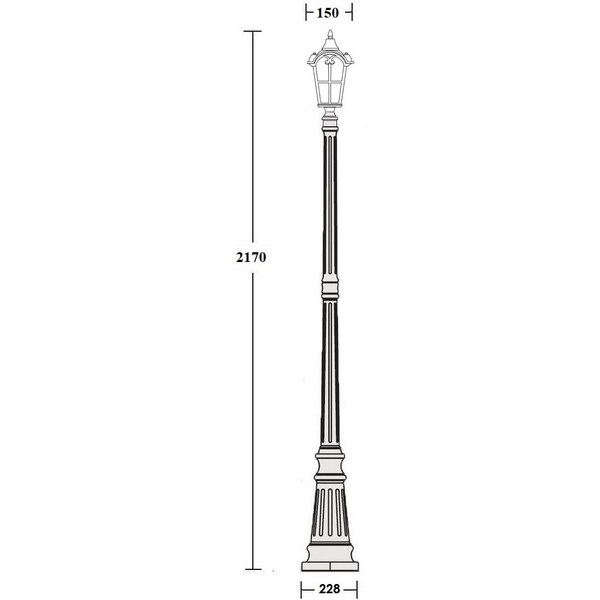 

Наземный фонарь Oasis Light PORTO 86109 Gb, Золото;патина, Porto 86109 Gb