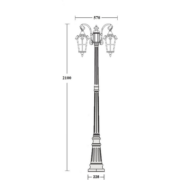 

Наземный фонарь Oasis Light PORTO 86109A Gb, Золото;патина, Porto 86109A Gb