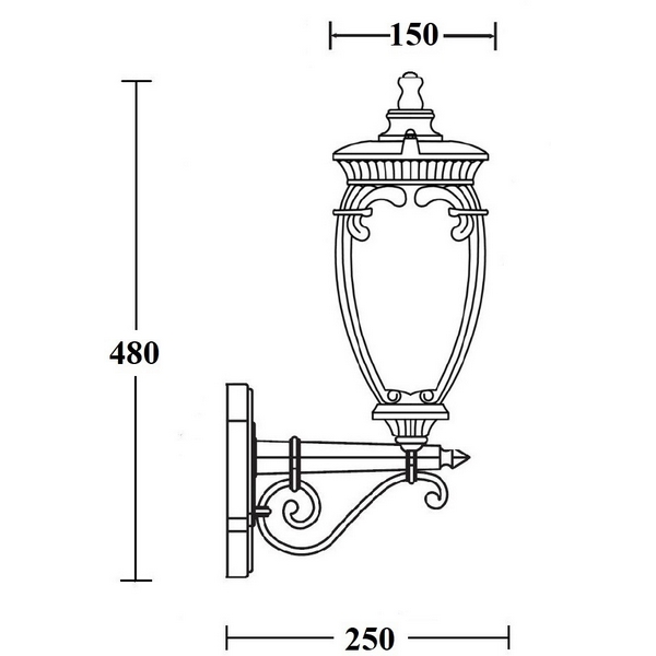 

Настенный фонарь уличный IP44 Oasis Light VERONA 86201/02 Gb, Золото;патина, Verona 86201/02 Gb