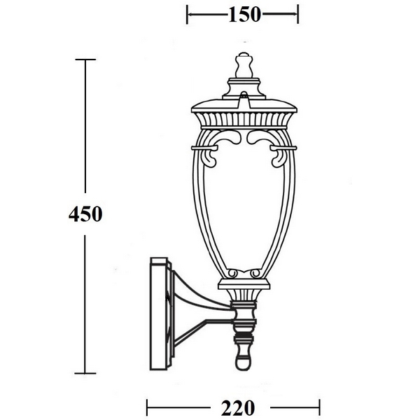 

Настенный фонарь уличный Oasis Light VERONA 86201/04 Gb, Золото;патина, Verona 86201/04 Gb