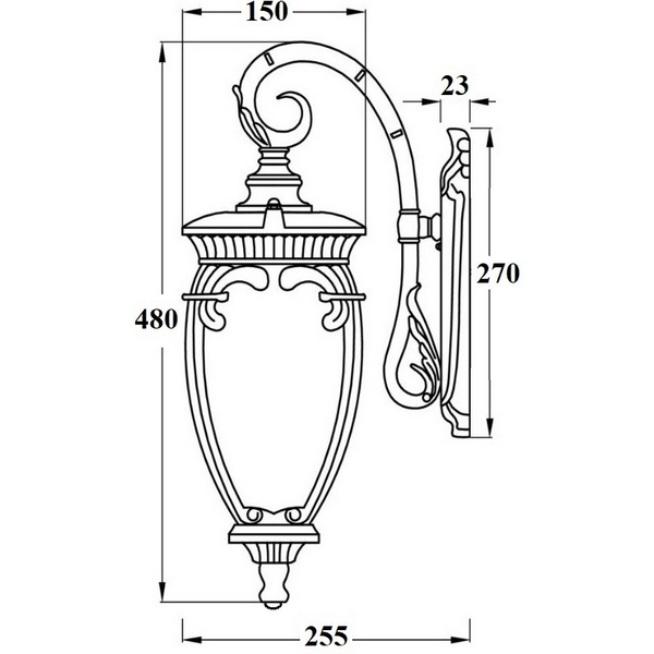 

Настенный фонарь уличный IP44 Oasis Light VERONA 86202 Gb, Золото;патина, Verona 86202 Gb