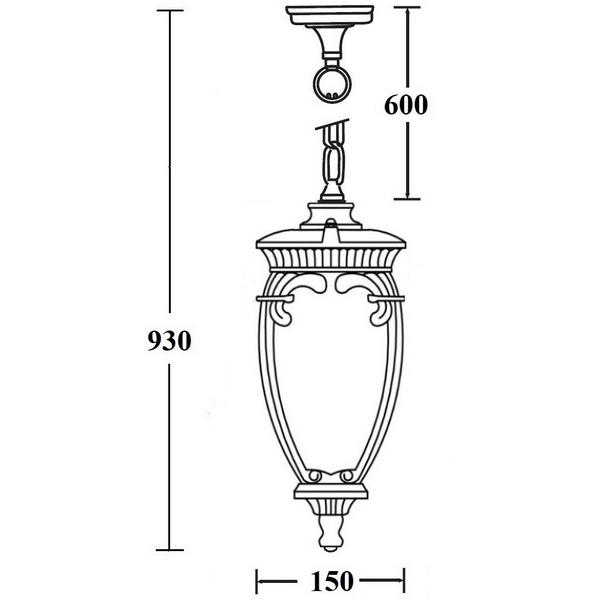 

Уличный светильник подвесной Oasis Light VERONA 86205 Gb, Золото;патина, Verona 86205 Gb