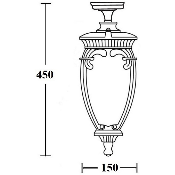 

Потолочный светильник уличный Oasis Light VERONA 86205A Gb, Золото;патина, Verona 86205A Gb