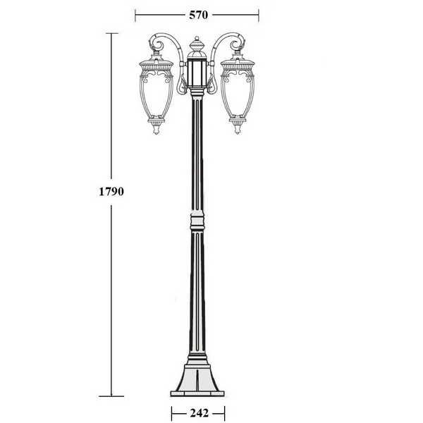 

Наземный фонарь Oasis Light VERONA 86208A Gb, Золото;патина, Verona 86208A Gb