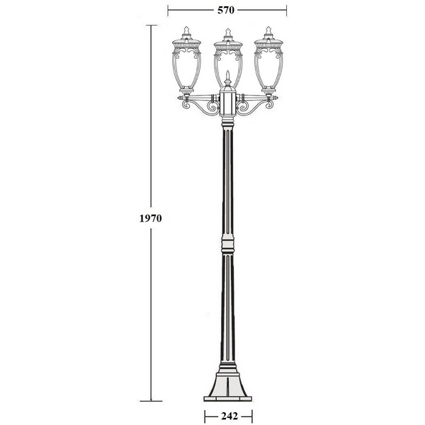 

Наземный фонарь Oasis Light VERONA 86208B/02 Gb, Золото;патина, Verona 86208B/02 Gb