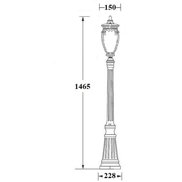 

Наземный фонарь Oasis Light VERONA 86211 Gb, Золото;патина, Verona 86211 Gb