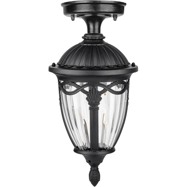 

Потолочный светильник уличный IP44 Oasis Light FES 86305A Bl в фиде фонаря, Черный, Fes 86305A Bl