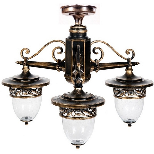

Потолочный светильник уличный IP44 Oasis Light KRAKOV 1 S 87270SA/3/02 Gb в виде фонаря, Золото;патина, KRAKOV 1 S 87270SA/3/02 Gb