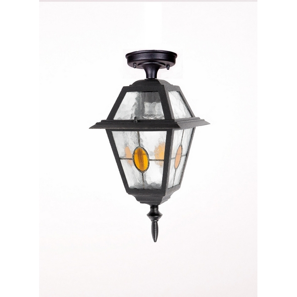 

Потолочный светильник уличный IP44 Oasis Light FARO lead GLASS 91105A lgY Bl, Черный, FARO lead GLASS 91105A lgY Bl