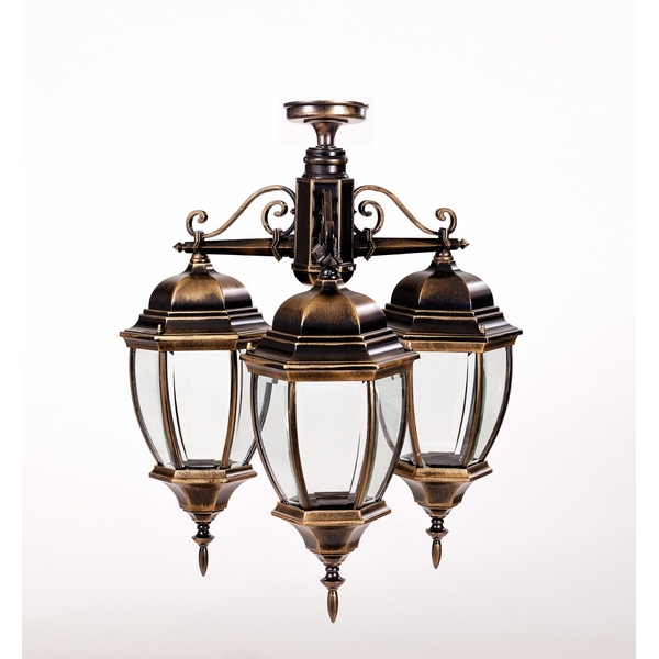 

Потолочный светильник уличный IP44 Oasis Light ARSENAL L 91270LA/3 Gb в фиде фонаря, Золото;патина, Arsenal L 91270LA/3 Gb
