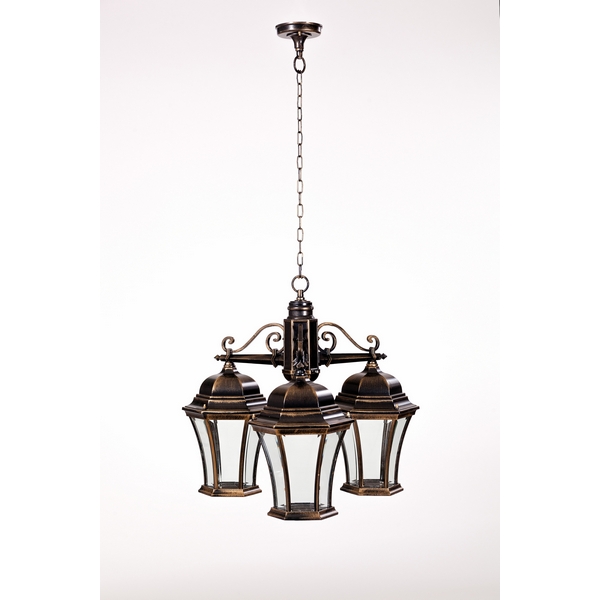 

Уличный светильник подвесной IP44 91370L/3 Gb Oasis Light ASTORIA 1 L в виде фонаря, Золото;патина, ASTORIA 1 L 91370L/3 Gb