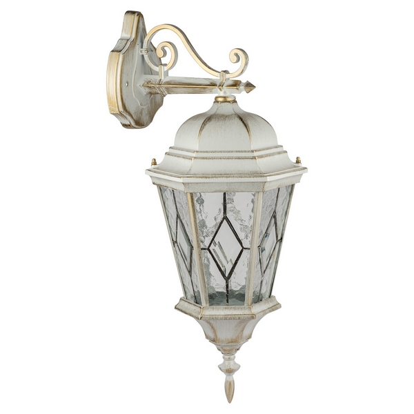 

Настенный светильник с белой арматурой фонарь уличный IP44 Oasis Light ASTORIA 2M 91402M 02 Gw cover ромб, Белый, ASTORIA 2M 91402M 02 Gw cover ромб