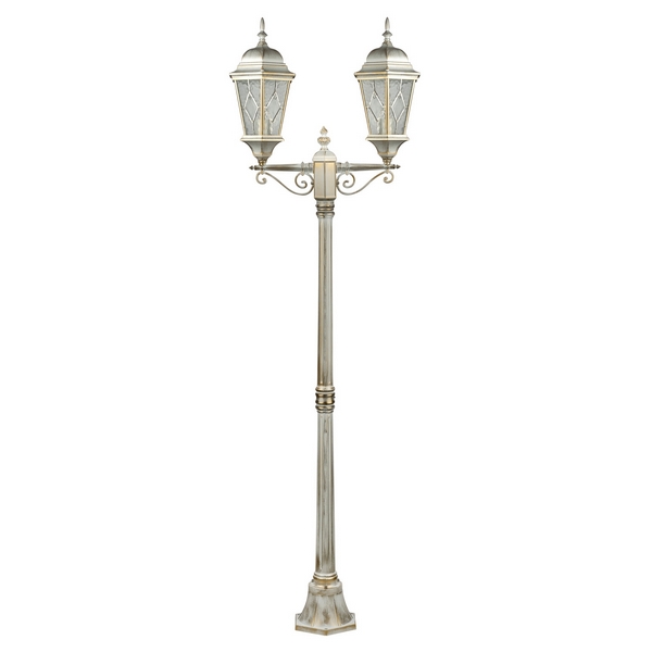 

Наземный фонарь Oasis Light ASTORIA 2M 91408MA Gw ромб, Белый, ASTORIA 2M 91408MA Gw ромб