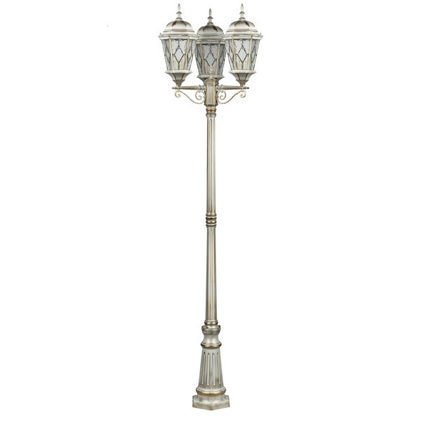 

Наземный фонарь IP44 Oasis Light ASTORIA 2M 91409MB Gw ромб, Белый, ASTORIA 2M 91409MB Gw ромб