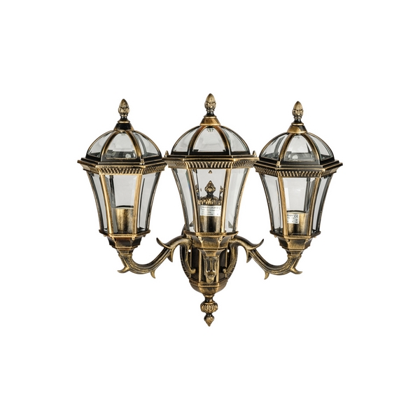 

Настенный фонарь уличный IP44 Oasis Light ROMA S 95201S 3 15L Gb, Золото;патина, ROMA S 95201S 3 15L Gb