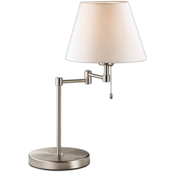 

Настольная лампа с выключателем Gemena 2480/1T (Odeon Light), Белый, Gemena 2480/1T