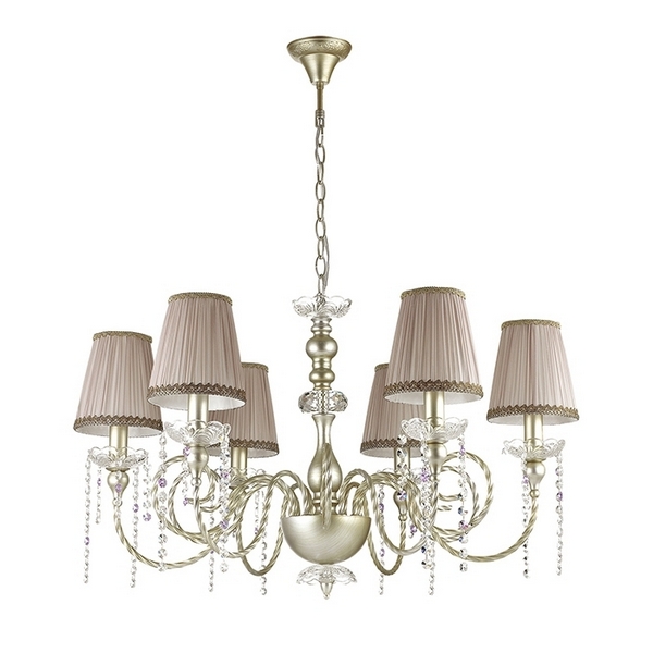 

Люстра с хрусталем Aurelia 3390/6 (Odeon Light), Бежевый, Aurelia 3390/6