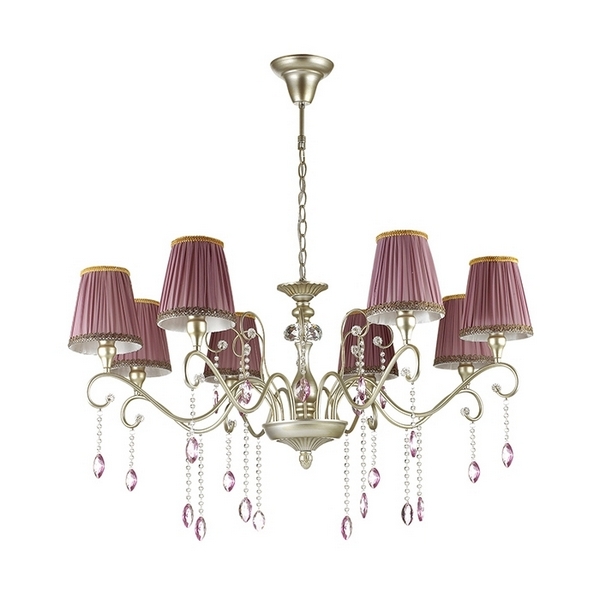 

Люстра с хрусталем Gaellori 3393/8 (Odeon Light), Розовый, Gaellori 3393/8