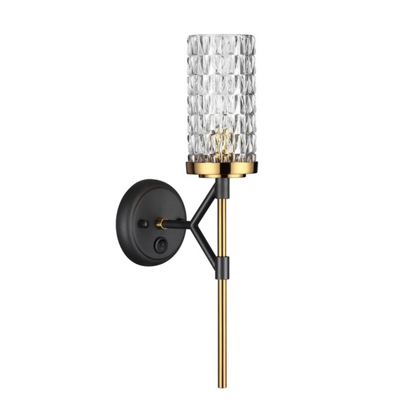 

Бра с выключателем Vittoria 4225/1W (Odeon Light), Черный, VITTORIA 4225/1W