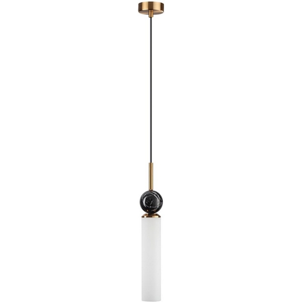 

Подвесной светильник Odeon Light Lolla 4361/1 под латунь/металл/стекло/черный мрамор 1*E14 40W 220V LOLLA, Белый, Lolla 4361/1