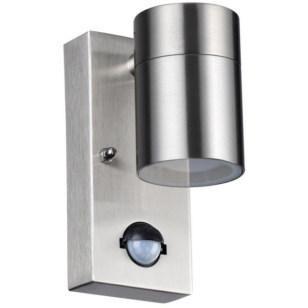 

Уличный настенный светильник с датчиком движения и освещенности Odeon Light Motto 4388/1W, Хром, Motto 4388/1W