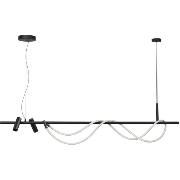 

Подвесной светодиодный светильник 40W 1580Лм 4000K Odeon Light Corda 4391/40L гибкий неон, Черный, Corda 4391/40L