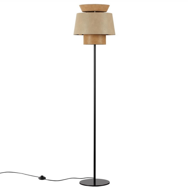 

Торшер Odeon Light Kressa 4992/1F PENDANT черный/бежевый/терракотовый/золотой/металл/экокожа E27 1*60W, Kressa 4992/1F